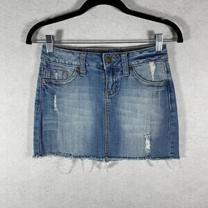 ZANA DI Vintage Y2k 90s Mini Jean Skirt Womens Size 3